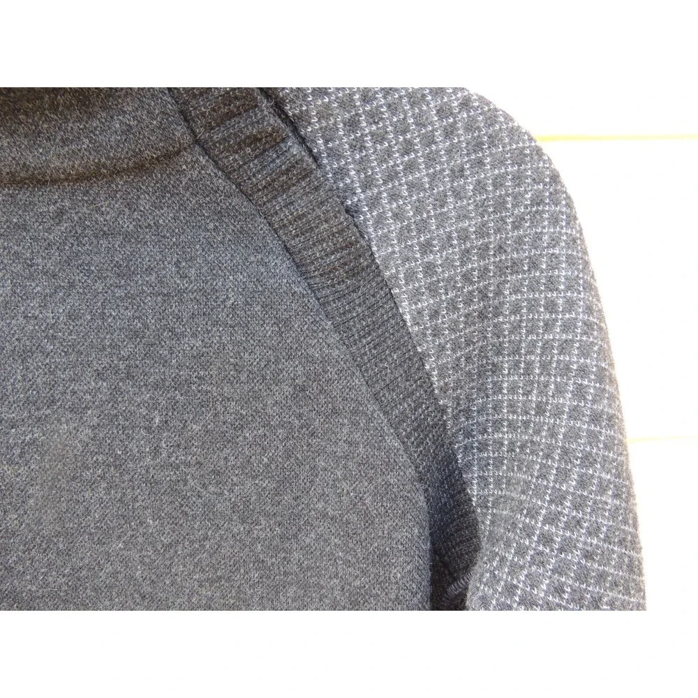 PrAna Brandie Wool Blend Sweater XS Snap Closure Neck - Picture 2 of 7